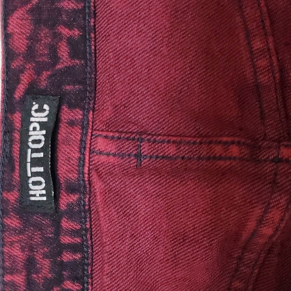 HOT TOPIC Jean skirt purple L - Picture 3 of 6